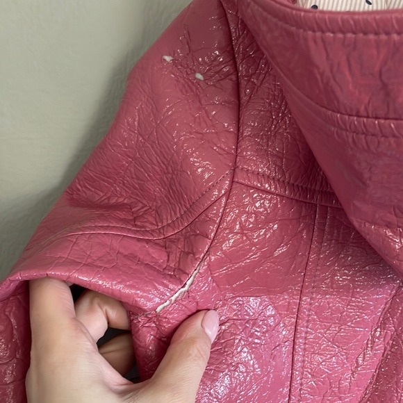 ZARA Girl coat leather - Picture 4 of 7